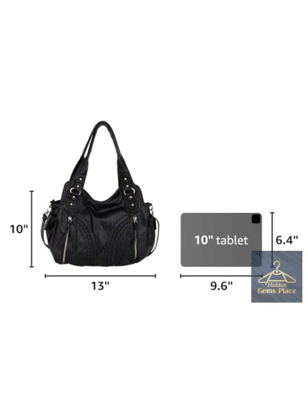 Y2K Hobo Bag Roomy Washed Leather Handbag Crossbody Strap